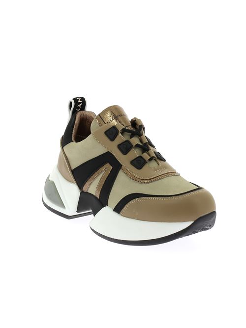 Marble Woman sneakers da donna in pelle e tessuto beige ALEXANDER SMITH | M1D59SNDX